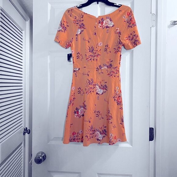 Abound Peach Floral Mini Dress Sz XS NWT - Picture 2 of 6